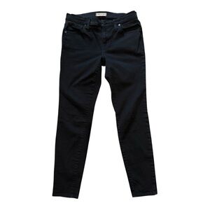 Madewell Black Skinny Jeans Sleek Fit